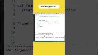 How return works in function- Python | Learning Section
