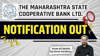 The Maharashtra State Cooperative Bank Notification Out | #crackdream #maharashtra #maharashtrajobs