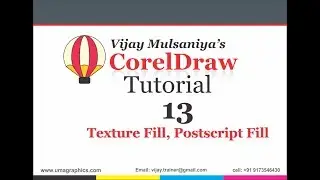 Texture Fill and Postscript fill in Corel Draw Lesson 13