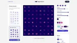 MagicPattern - The SVG background pattern generator 💫