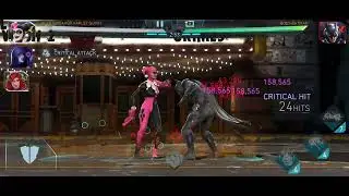 [Free to play: Injustice 2 Mobile] - Solo Raid Dark Nights H7T4 Arkham Knight Batman ONE SHOT
