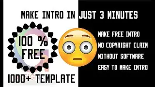 How To Make Free 2D 3D Intro For YouTube Channel In Just 3 Minutes Without Any Software