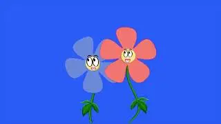 dancing flower green screen/animation flower green screen