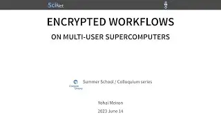 Encrypted Workflows on Multi-user Supercomputers