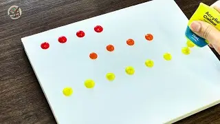 Acrylic Painting Secrets: Perfect Gradient Colors & Techniques for Canvas Art | Relaxing Art Videos