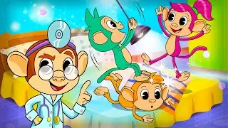 Cinco Monitos Saltando en la Cama | Canciones Infantiles | Toy Cantando