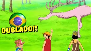 🇧🇷 HEY CHOPPER, LOOK AT YOUR RELATIVE! | One Piece Dubbed
