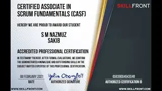 Certified Associate In Scrum Fundamentals™ (CASF™) Answers/ Solved