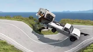 Cars vs Huge Potholes | BeamNG Drive -- EPIC Compilation #5