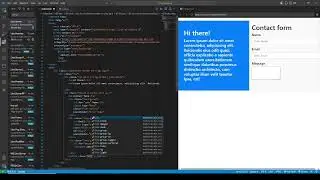 Coding CONTACT FORM with HTML, CSS & JS