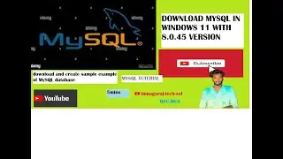 Download mysql in windows 11 and create sample database