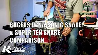 Rogers Dyna-Sonic To Super Ten Conversion W Highlights of a Resonant Snare Head & Wires Installation