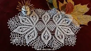 How to crochet an oval doily
