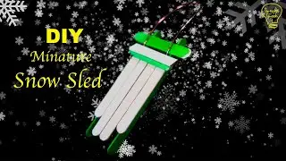 Make a DIY Miniature Snow Sled, A Fun and Easy Project 