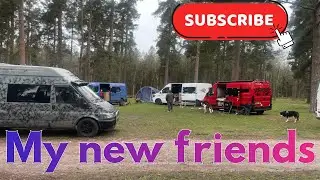 Friends, campsite weekend #vanfamily #ukvanlife 