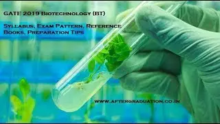 Biotechnology BT GATE 2019 Syllabus,