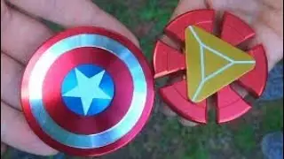 Fidget Spinner Review&Unboxing& iron man Vs captain america