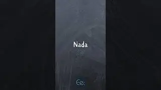 Nada 🧾 What Does it Mean? by English explained 