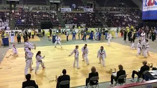 U.S. Taekwondo Center Briargate performs at the U.S. Open Taekwondo Hanmadang
