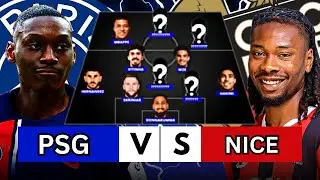How will PSG Lineup vs OGC Nice Tommorow !! 🔴🔵