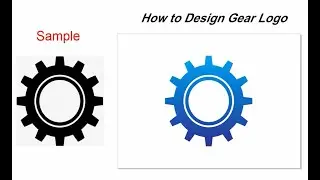How to Design Gear Logo with easy way for beginners
