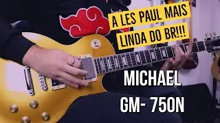 Michael GM-750N| Uma Les Paul LINDA, BOA e BARATA em 2021| Review com distorção #lespaul #goldtop