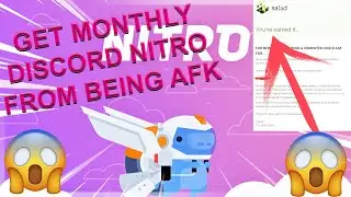 Get Discord Nitro Every Month From Being AFK!!!