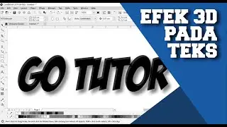 [Tutorial Coreldraw] Membuat efek teks 3D pada coreldraw Bahasa Indonesia