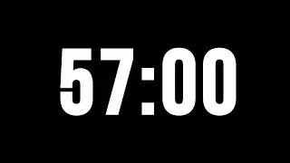 57 Minute Timer with Alarm (Countdown)