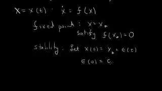 Fixed points and stability: one dimension
