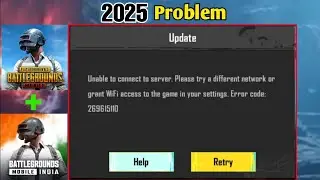 Unable to connect to server Problem in PUBG/BGMI 2024😡 Please try a different network or WiFi 3.3😱