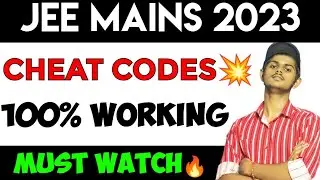 Jee mains 2023|Jee mains 2023 cheat codes|Jee mains tips and tricks|Part 1|
