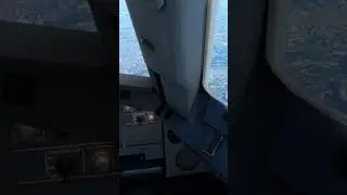 View from cockpit of Runaway we are to land on  