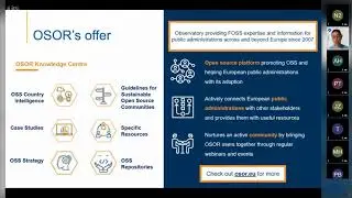 OSOR webinar - Building cross-administration collaboration on OSS projects, 5 August 2021