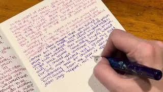 Relaxing Writing with Fountain Pens! | Transcribe with me 🩷