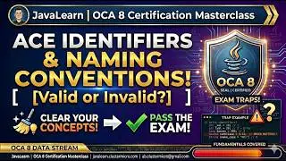 Master Java Identifiers & Naming Conventions for Oracle Certified Associate Java SE 8 (1Z0-808) exam
