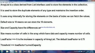 ArrayList in java | Capacity in java 8 | How load Factor works