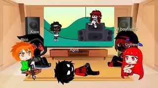 Реакция FNF На Evil boyfrend