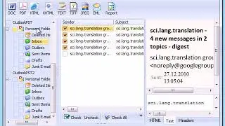 How to convert outlook email to PDF, DOC, TIFF, JPEG and EML