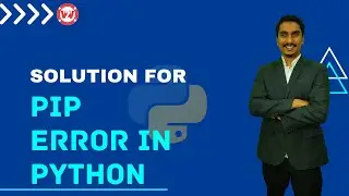 'pip' is not recognized as an internal or external command | V2V Classes.