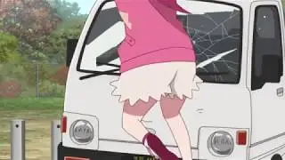 Anime Girl Gets Hit by Car... Again