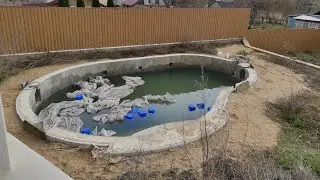 Не дешёвый уличный бассейн на даче