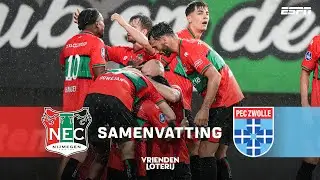 🟥 RODE KAART en ROBER GONZÁLEZ TREFZEKER ⚽ | Samenvatting N.E.C. - PEC Zwolle
