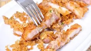 Thai Food - Deep Fried Streaky Pork  (Moo Sam Chan Choob Pang Tod)