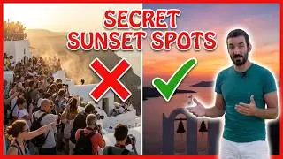 Santorini : 6 SECRET SUNSET SPOTS [Away from the crowds]