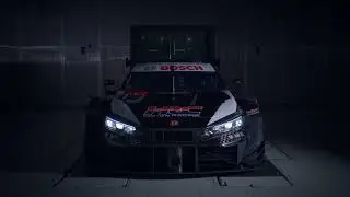 Honda Civic GT-R Super GT500,Honda's first coupe, 4banger single turbo, extreme Turbo sound!!!