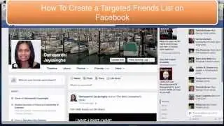 How To Create a Targated Friends List on Facebook