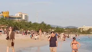 Китай. Погода на Хайнане сегодня. Санья. Пляж Дадунхай