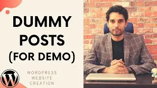 How to create Dummy Posts in WordPress | Demo Content in WordPress