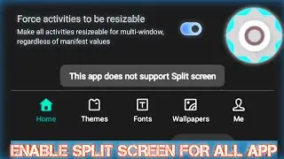 how to enable split screen for all apps with developer option | part 1